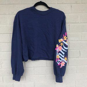 Pink Cropped Sweatshirt